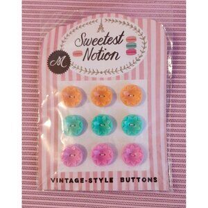 Mollie Makes Sweetest Notions Vintage Style Buttons Nip